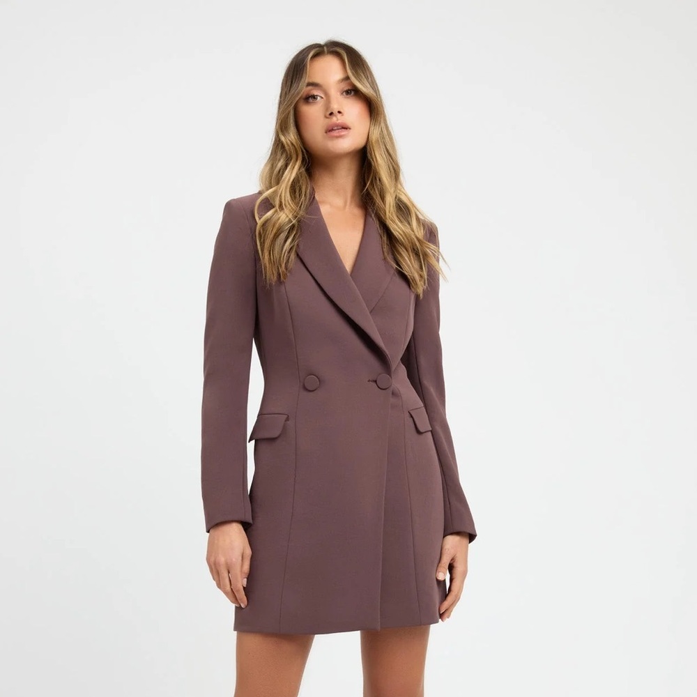 Kookai Long Sleeve Blazer Dress